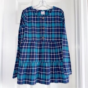 {Hanna Andersson} Plaid Flannel Blouse